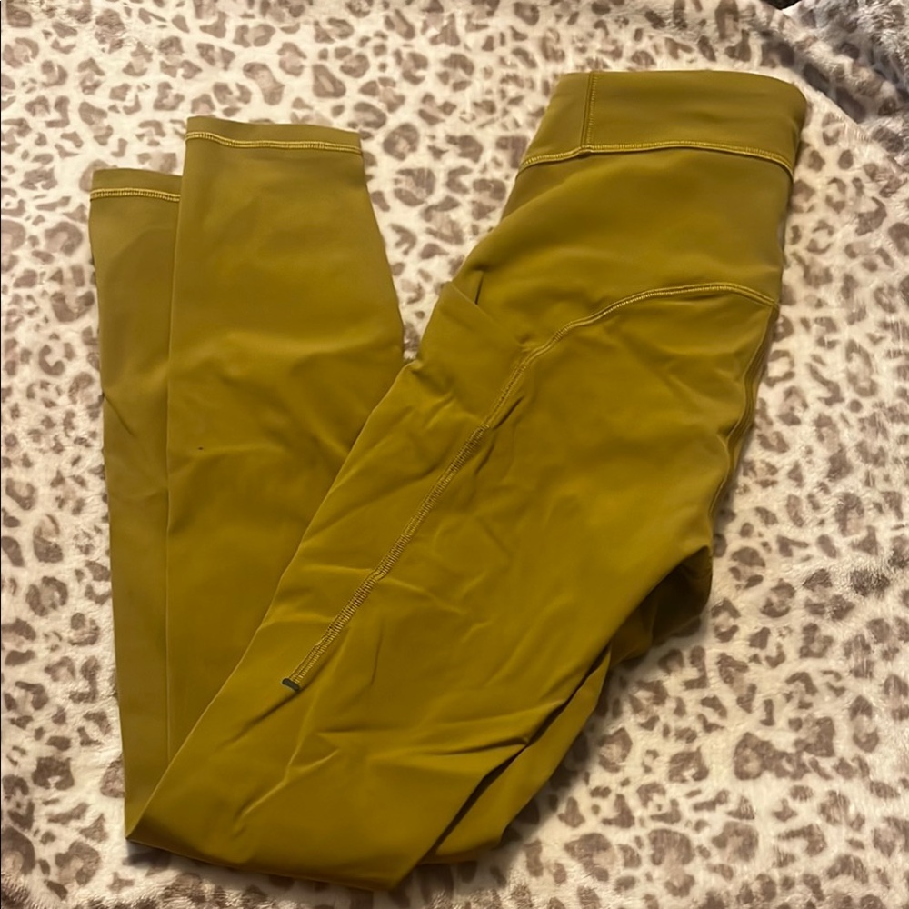 Olive Green Lulu Leggings